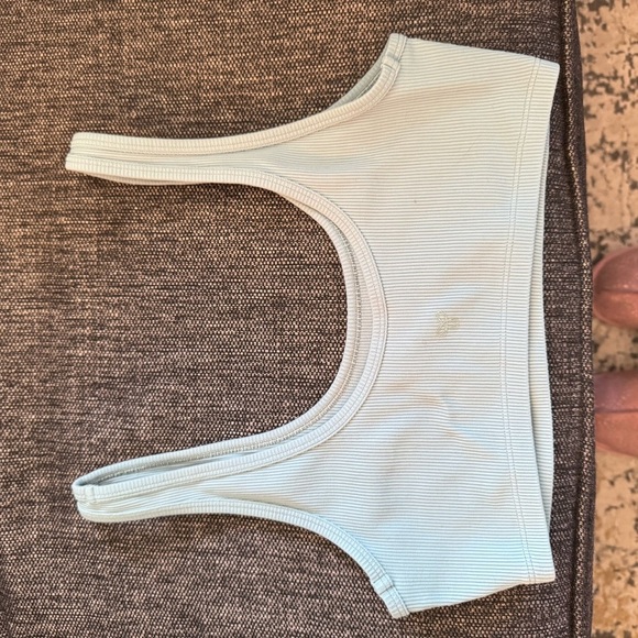 TNA Blue Ribbed Bralette - Picture 2 of 4